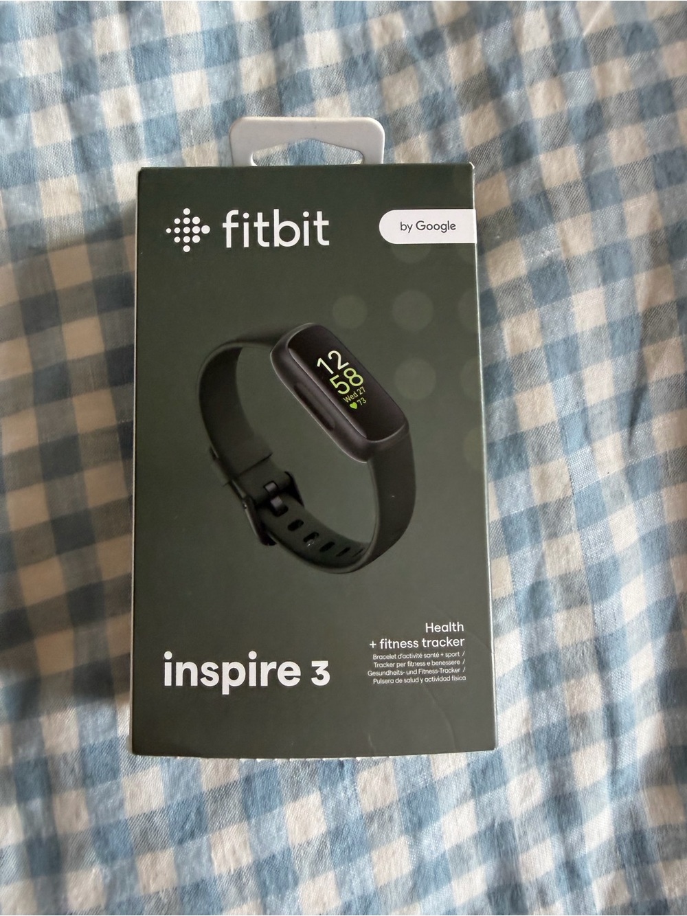 fitbit Black Fitness Tracker with Magnetic USB Charger